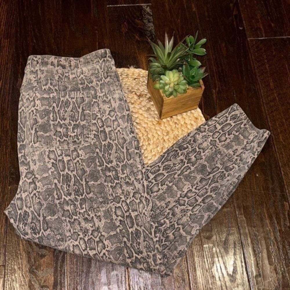 SPANX animal print Capri pants size 2x